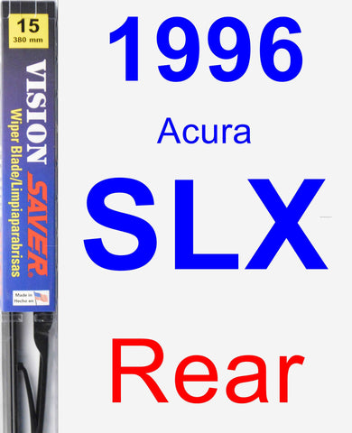 Rear Wiper Blade for 1996 Acura SLX - Vision Saver