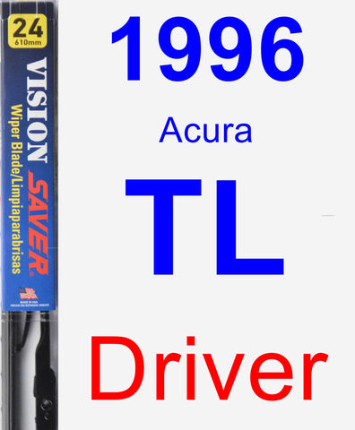 Driver Wiper Blade for 1996 Acura TL - Vision Saver