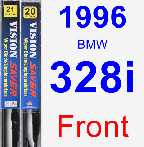 Front Wiper Blade Pack for 1996 BMW 328i - Vision Saver