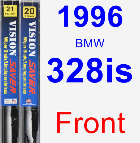 Front Wiper Blade Pack for 1996 BMW 328is - Vision Saver