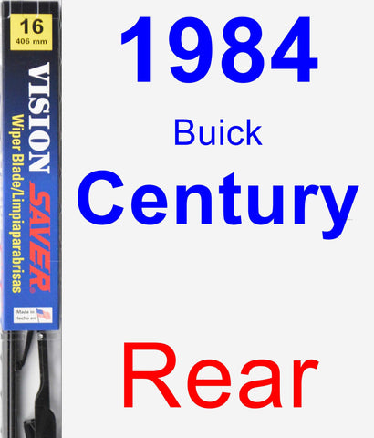 Rear Wiper Blade for 1984 Buick Century - Vision Saver