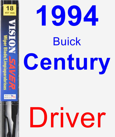 Driver Wiper Blade for 1994 Buick Century - Vision Saver