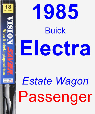 Passenger Wiper Blade for 1985 Buick Electra - Vision Saver