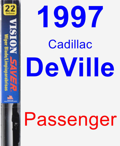 Passenger Wiper Blade for 1997 Cadillac DeVille - Vision Saver
