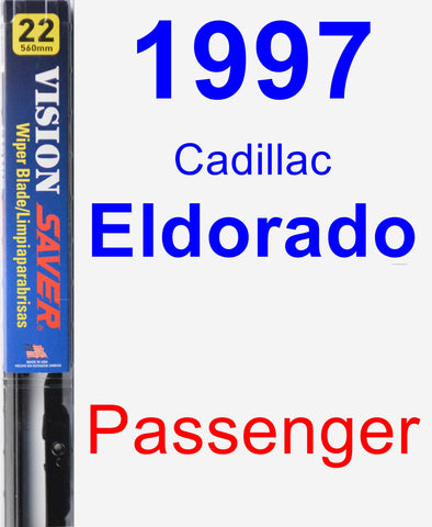 Passenger Wiper Blade for 1997 Cadillac Eldorado - Vision Saver