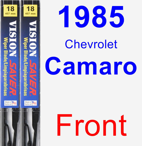 Front Wiper Blade Pack for 1985 Chevrolet Camaro - Vision Saver