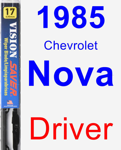 Driver Wiper Blade for 1985 Chevrolet Nova - Vision Saver