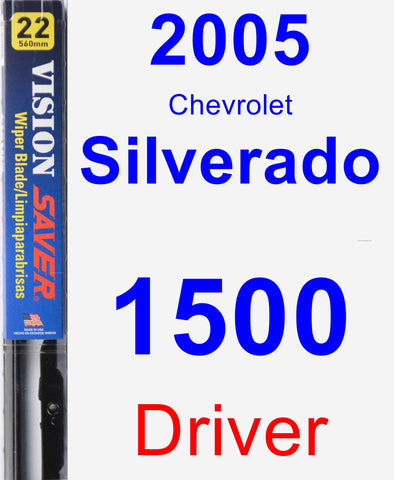 Driver Wiper Blade for 2005 Chevrolet Silverado 1500 - Vision Saver