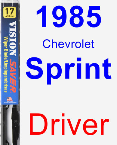 Driver Wiper Blade for 1985 Chevrolet Sprint - Vision Saver