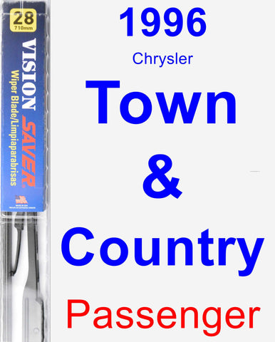 Passenger Wiper Blade for 1996 Chrysler Town & Country - Vision Saver
