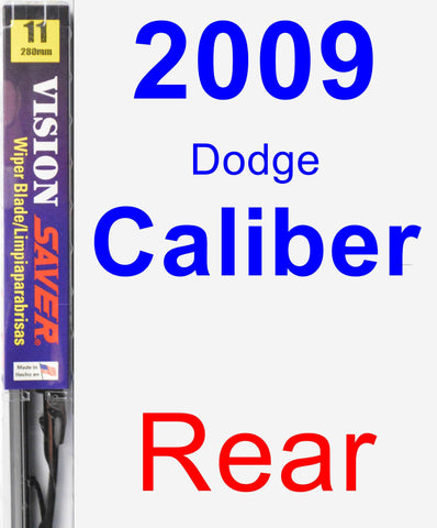 Rear Wiper Blade for 2009 Dodge Caliber - Vision Saver