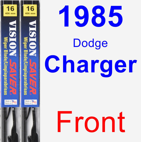 Front Wiper Blade Pack for 1985 Dodge Charger - Vision Saver