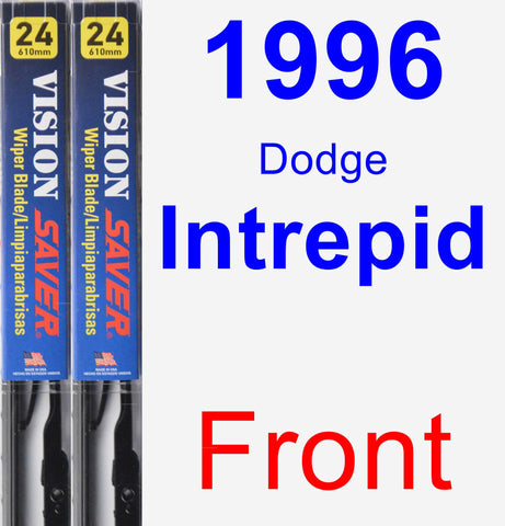 Front Wiper Blade Pack for 1996 Dodge Intrepid - Vision Saver