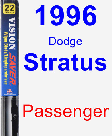 Passenger Wiper Blade for 1996 Dodge Stratus - Vision Saver