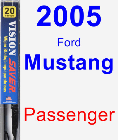 Passenger Wiper Blade for 2005 Ford Mustang - Vision Saver