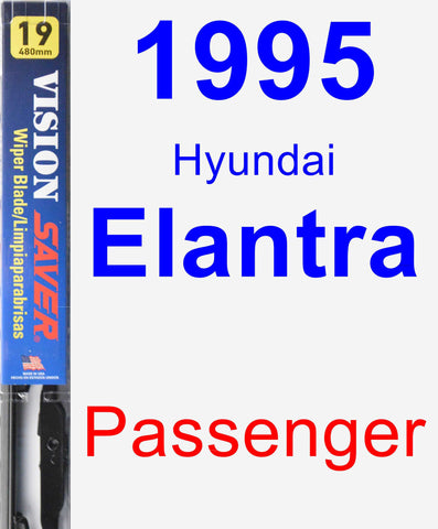 Passenger Wiper Blade for 1995 Hyundai Elantra - Vision Saver