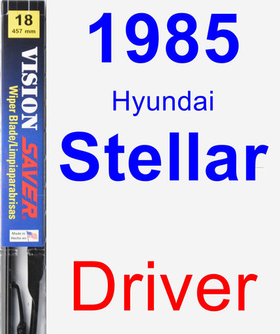 Driver Wiper Blade for 1985 Hyundai Stellar - Vision Saver