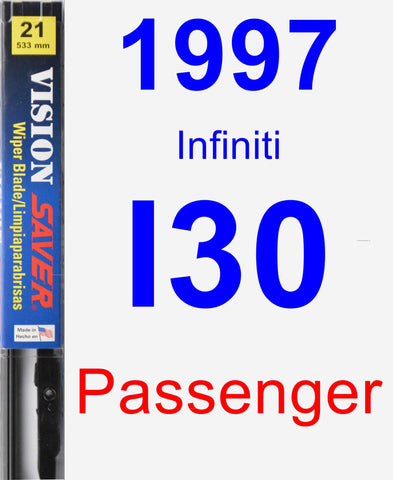 Passenger Wiper Blade for 1997 Infiniti I30 - Vision Saver