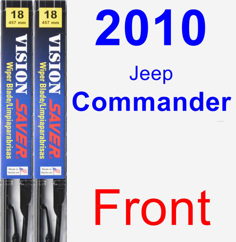 Front Wiper Blade Pack for 2010 Jeep Commander - Vision Saver
