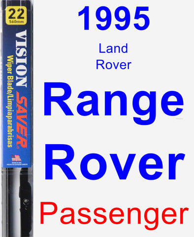 Passenger Wiper Blade for 1995 Land Rover Range Rover - Vision Saver