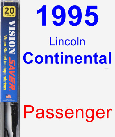 Passenger Wiper Blade for 1995 Lincoln Continental - Vision Saver