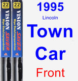 Front Wiper Blade Pack for 1995 Lincoln Town Car - Vision Saver