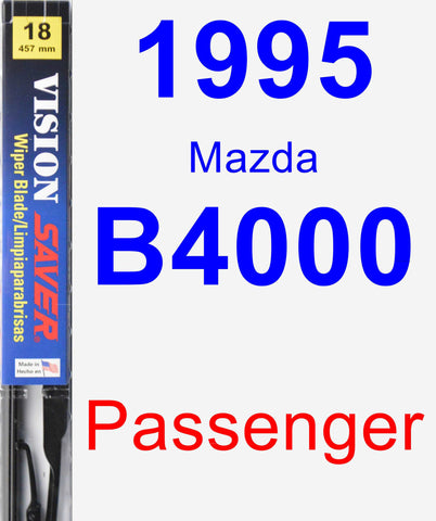 Passenger Wiper Blade for 1995 Mazda B4000 - Vision Saver