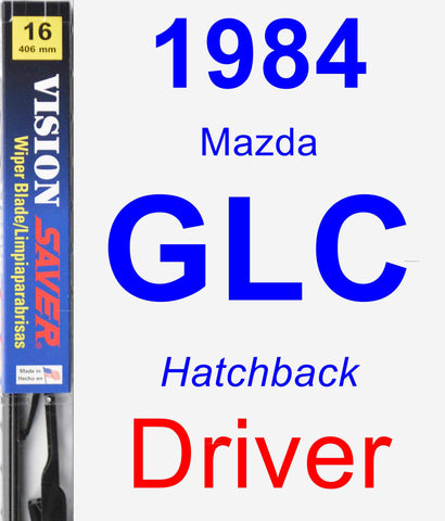 Driver Wiper Blade for 1984 Mazda GLC - Vision Saver
