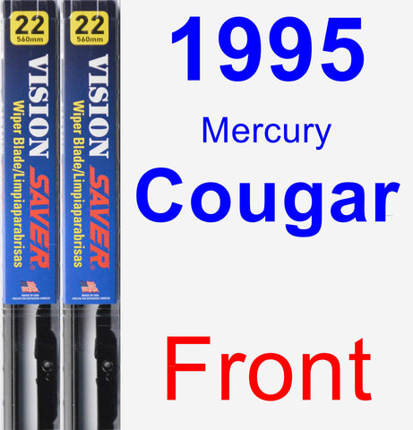 Front Wiper Blade Pack for 1995 Mercury Cougar - Vision Saver