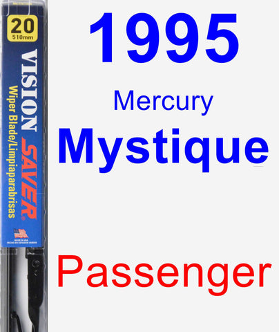 Passenger Wiper Blade for 1995 Mercury Mystique - Vision Saver