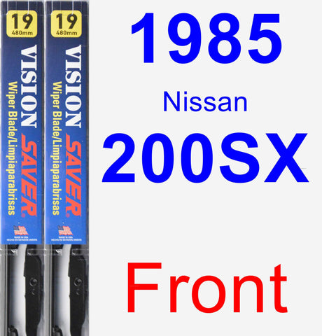 Front Wiper Blade Pack for 1985 Nissan 200SX - Vision Saver