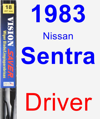 Driver Wiper Blade for 1983 Nissan Sentra - Vision Saver