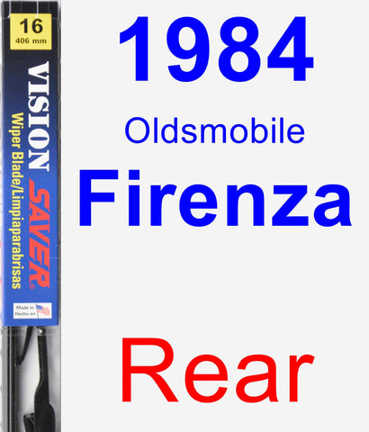 Rear Wiper Blade for 1984 Oldsmobile Firenza - Vision Saver