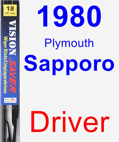 Driver Wiper Blade for 1980 Plymouth Sapporo - Vision Saver