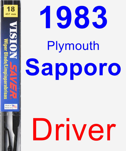 Driver Wiper Blade for 1983 Plymouth Sapporo - Vision Saver