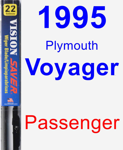 Passenger Wiper Blade for 1995 Plymouth Voyager - Vision Saver