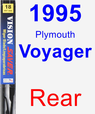 Rear Wiper Blade for 1995 Plymouth Voyager - Vision Saver
