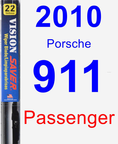 Passenger Wiper Blade for 2010 Porsche 911 - Vision Saver