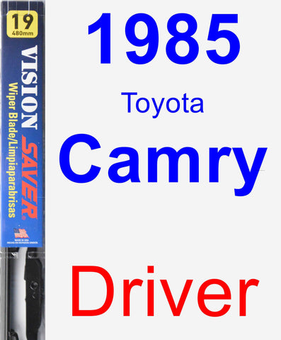 Driver Wiper Blade for 1985 Toyota Camry - Vision Saver