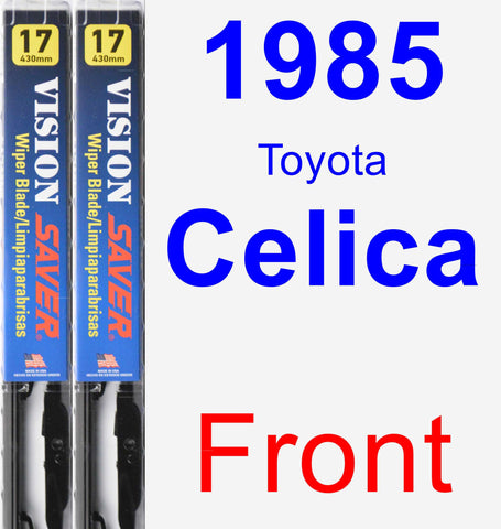 Front Wiper Blade Pack for 1985 Toyota Celica - Vision Saver