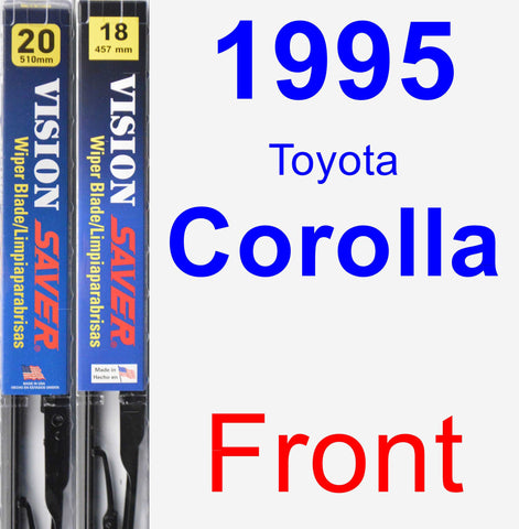 Front Wiper Blade Pack for 1995 Toyota Corolla - Vision Saver