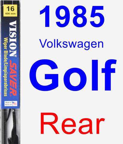 Rear Wiper Blade for 1985 Volkswagen Golf - Vision Saver