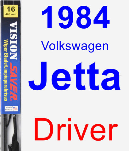 Driver Wiper Blade for 1984 Volkswagen Jetta - Vision Saver