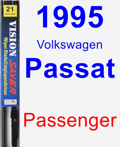 Passenger Wiper Blade for 1995 Volkswagen Passat - Vision Saver