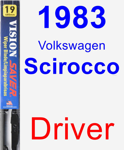 Driver Wiper Blade for 1983 Volkswagen Scirocco - Vision Saver