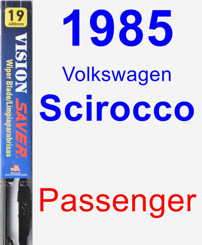 Passenger Wiper Blade for 1985 Volkswagen Scirocco - Vision Saver