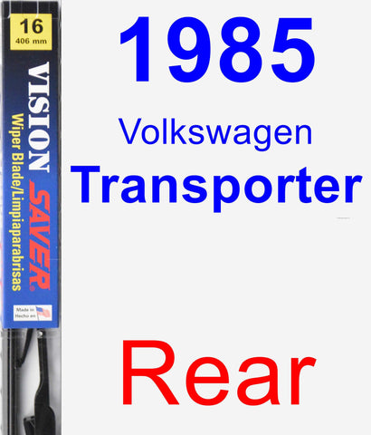 Rear Wiper Blade for 1985 Volkswagen Transporter - Vision Saver