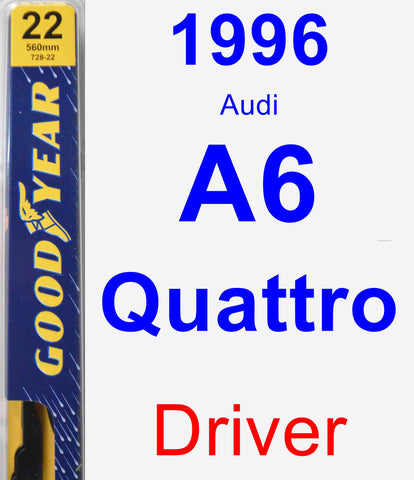 Driver Wiper Blade for 1996 Audi A6 Quattro - Premium