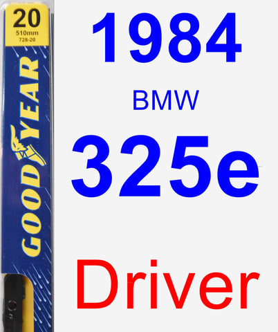 Driver Wiper Blade for 1984 BMW 325e - Premium