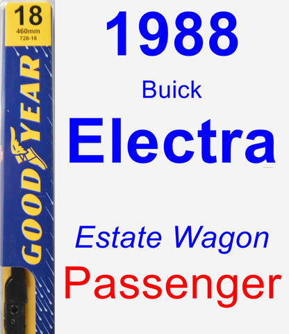 Passenger Wiper Blade for 1988 Buick Electra - Premium